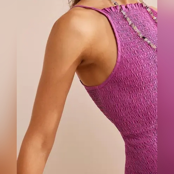 NWOT Free People Iyla Smocked Mini - Picture 3 of 6